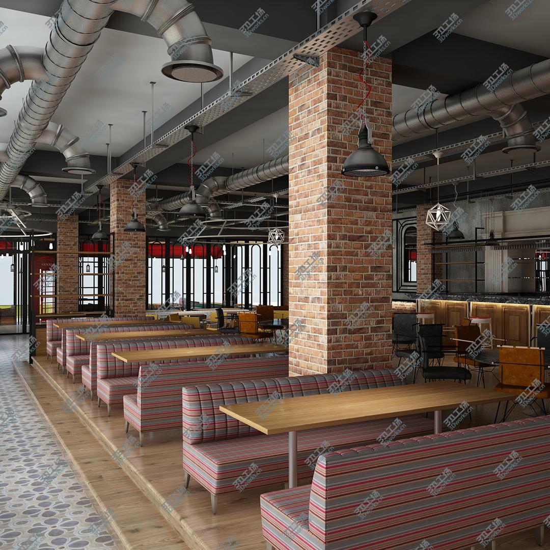 images/goods_img/202104021/3D Restaurant Cafe Interior Full model/3.jpg